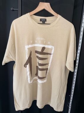 Men's Cream 'Faith' Graphic Short-Sleeve Tee